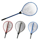 Black High Strength Large Landing Net - Fishing Net with Long Foldable Handle and Soft Rubber Netting, Dip Net for Fishing, Ideal for Boat, Pier, River Angling - RnR Galore