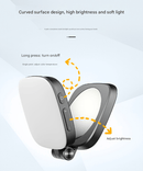 Black Magnetic Foldable Selfie Light with Mirror - Rechargeable LED Fill Light for iPhone & Android Vlogging(Mobile phone is a shooting prop and is not included) - RnR Galore