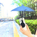 Black Magnetic Phone Umbrella Sun Shade - Clear Outdoor Screen Visor, Anti - Glare Mini Parasol for iPhone - RnR Galore