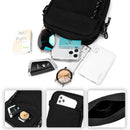Black Mini Streetwear Oxford Cloth Crossbody Bag - Ultra - Light (200g) Fashion Sling Pack, Fits 8 - inch Tablet - RnR Galore