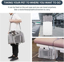 Black Portable Pet Travel Carrier Bag - Foldable, Durable, and Comfortable for Small Dogs & Cats 40cmx25cmx25CM - RnR Galore