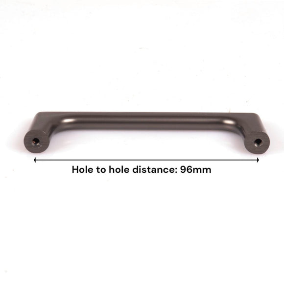 Black Zinc Kitchen Cabinet Handles Drawer Bar Handle Pull 96mm - RnR Galore
