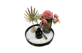 Bloom Flower Tray & Fragrance Diffuser Set - White - RnR Galore