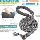 Blue 3 - in - 1 Tangle - Free Dog Leash for 1 - 3 Dogs - Heavy Duty Bungee Coupler with Reflective Stitching & Padded Handle - RnR Galore