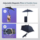 Blue Magnetic Phone Umbrella Sun Shade - Clear Outdoor Screen Visor, Anti - Glare Mini Parasol for iPhone - RnR Galore