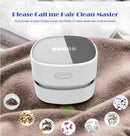 Blue Rechargeable Cordless Mini Desktop Vacuum - Portable Handheld Cleaner for Desk, Keyboard, Crumb & Dust - RnR Galore