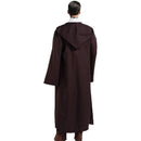 Blue Shadow Wanderer Hooded Cape - Premium Velvet Robe for Jedi, Wizard & Medieval Cosplay - RnR Galore