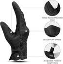 Breathable Mesh Motorcycle Gloves Touchscreen with TPR Palm Pad Hard Knuckle - Black - XLarge - RnR Galore