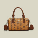 Brown bear Stylish PU Leather Boston Bag - Elegant Retro Single Shoulder Crossbody Handbag for Women - RnR Galore