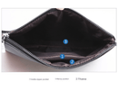 Brown Classic Men's PU Leather Clutch Bag - Slim Business Wristlet & Travel Pouch - RnR Galore