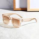 Brown Classic Square Frame Sunglasses - Unisex UV400 Protection, Lightweight & Face - Slimming Design - High Definition Vision Eyewear - RnR Galore