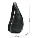 Brown Men's Leather Sling Backpack - Casual Crossbody Chest Bag - RnR Galore