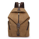 Brown Women's Vintage Canvas Backpack Casual Daypack Retro College School Bag Large Capacity Rucksack for Travel Work & Daily Use - RnR Galore