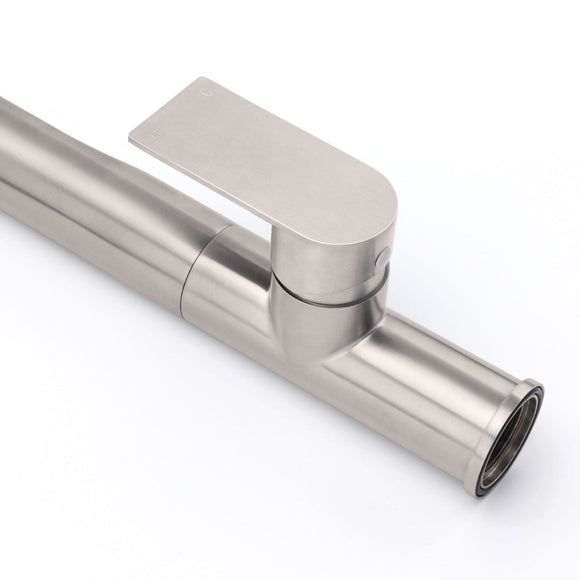 Brushed Nickel New Design Kitchen Mixer Sink Tap Laundry Faucet Swivel Spout - RnR Galore
