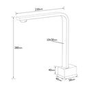 Brushed Nickel Square Spout Gooseneck Arm High Rise Bathtub Filler Water Outlet - RnR Galore