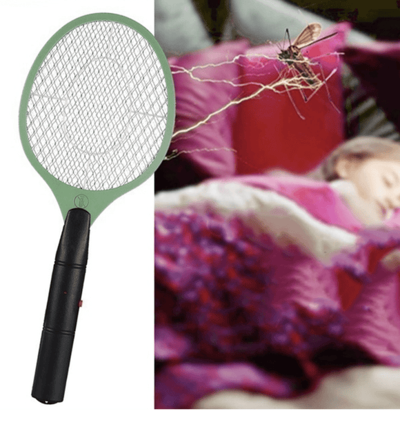 BUG ZAPPER RACKET Fly Mosquito Pest Swatter Net Racquet Electric Insect Killer - RnR Galore