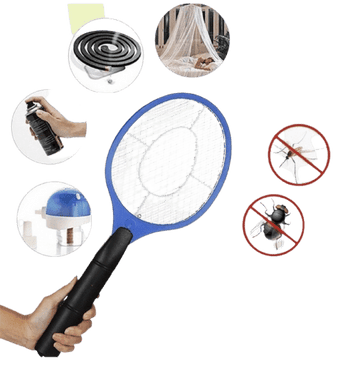 BUG ZAPPER RACKET Fly Mosquito Pest Swatter Net Racquet Electric Insect Killer - RnR Galore