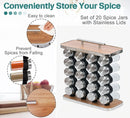 CARLA HOME 20 - Jar Spice Rack Organizer Storage for Kitchen Countertop or Cabinet - RnR Galore