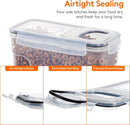 CARLA HOME Airtight Cereal Storage Containers BPA - Free Food Dispensers with Pouring Lids for Pantry & Kitchen (4 Pack 2,5L) - RnR Galore