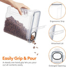 CARLA HOME Airtight Cereal Storage Containers BPA - Free Food Dispensers with Pouring Lids for Pantry & Kitchen (4 Pack 2,5L) - RnR Galore