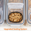CARLA HOME Airtight Cereal Storage Containers BPA - Free Food Dispensers with Pouring Lids for Pantry & Kitchen (4 Pack 2,5L) - RnR Galore