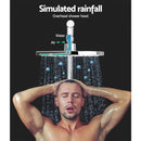 Cefito 9'' Rain Shower Head Set Handheld Round High Pressure Twins Tap�Chrome - RnR Galore
