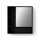 Cefito Bathroom Mirror Cabinet Mirrored Medicine Adjustable Shelf Wall Mounted 560mm Black - RnR Galore