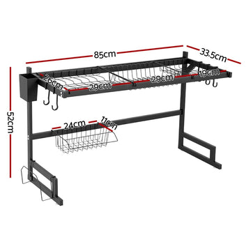 Cefito Dish Drying Rack for Kitchen Storage Organisation Kitchen Sink Organiser Dish Drainer - RnR Galore
