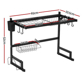 Cefito Dish Drying Rack for Kitchen Storage Organisation Kitchen Sink Organiser Dish Drainer - RnR Galore