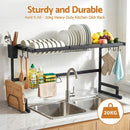 Cefito Dish Drying Rack for Kitchen Storage Organisation Kitchen Sink Organiser Dish Drainer - RnR Galore