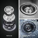 Cefito Kitchen Sink Basin Stainless Steel Under/Top/Flush Mount Bowl 122X45CM - RnR Galore