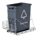 Cefito Pull Out Bin Kitchen Cabinet Slide Garbage Rubbish Bins Basket 40L Grey - RnR Galore