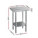 Cefito Stainless Steel Kitchen Benches Work Bench 610x457mm 430 - RnR Galore
