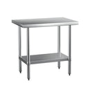 Cefito Stainless Steel Kitchen Benches Work Bench 910x610mm 430 - RnR Galore