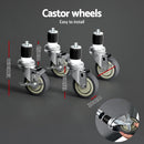 Cefito Stainless Steel Kitchen Benches Work Bench Wheels 122X61CM 430 - RnR Galore