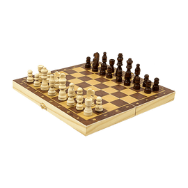 Chess Board Games Folding Large Chess Wooden Chessboard Set Wood Toy Gift - RnR Galore