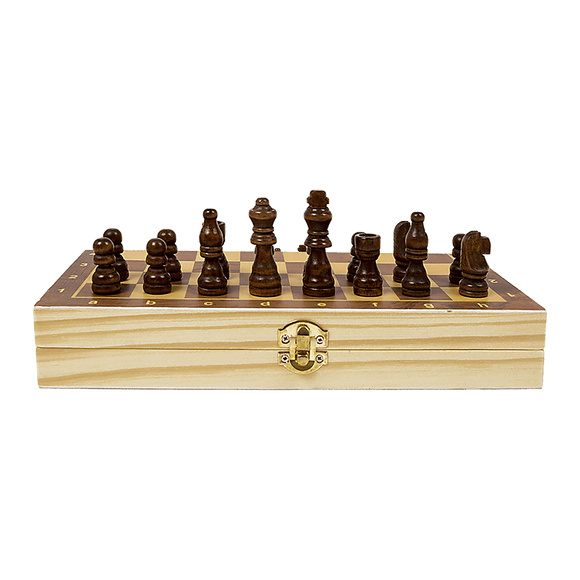 Chess Board Games Folding Large Chess Wooden Chessboard Set Wood Toy Gift - RnR Galore