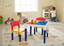 Children's 2 - in - 1 Building Blocks Table & Chairs Set w/ 100 Blocks - RnR Galore