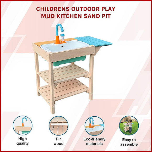 Childrens Outdoor Play Mud Kitchen Sand Pit - RnR Galore