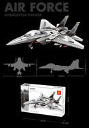 Christmas gift F - 15 Eagle Fighter Jet Building Blocks Set, 223 Pieces Military Aircraft Model Kit for Kids & Enthusiasts（F15 fighter） - RnR Galore