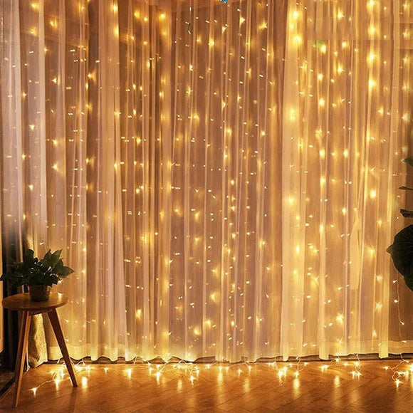 Christmas Lights Curtain Garland - RnR Galore
