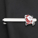 Christmas Tie Clip 2 pcs, Stylish Santa Tie Clip, Compatible with Christmas Wedding Winter Accessories, Bar Buckle Tie Clip - RnR Galore