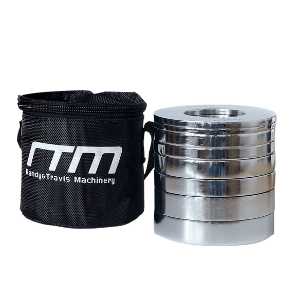 Chrome Metric Fractional Olympic Weight Plates 0.25 to 1kg Set - RnR Galore