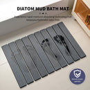 Collapsible Diatom Mud Bath Mat - Quick Dry, Non - Slip, Odor - Free Absorbent Pad(light grey) - RnR Galore