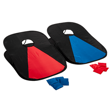 Collapsible Portable Corn Hole Boards With 8 Cornhole Bean Bags, Carry Case - RnR Galore