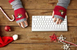 Color - Block Bird Embroidered Fingerless Knit Gloves – Warm, Flexible, Perfect for Daily Autumn/Winter Use, 8.5×22cm Stylish Practical Commute Hand - Warming Essential(dark red) - RnR Galore