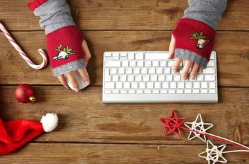 Color - Block Bird Embroidered Fingerless Knit Gloves – Warm, Flexible, Perfect for Daily Autumn/Winter Use, 8.5×22cm Stylish Practical Commute Hand - Warming Essential(red) - RnR Galore
