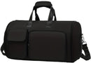 Convertible Travel Garment Bag Large Duffel Suit Carrier with Shoe Compartment & Hidden Backpack Straps Waterproof Black - RnR Galore