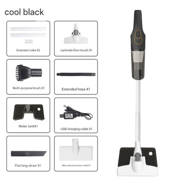 Cordless 2 - in - 1 Handheld & Stick Vacuum Cleaner with Detachable Water Tank & Dust Mite Remover(black) - RnR Galore