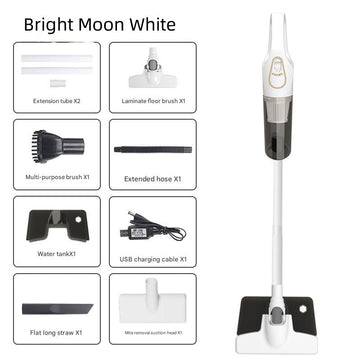 Cordless 2 - in - 1 Handheld & Stick Vacuum Cleaner with Detachable Water Tank & Dust Mite Remover(white) - RnR Galore